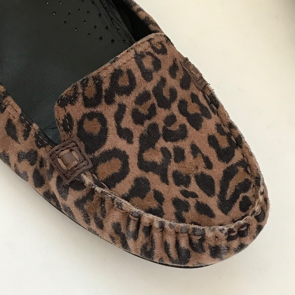 COLE HAAN Leopard Ballet Flats Nike Air Slip On Loafers Women’s Size 9.5 Wide - Picture 5 of 16